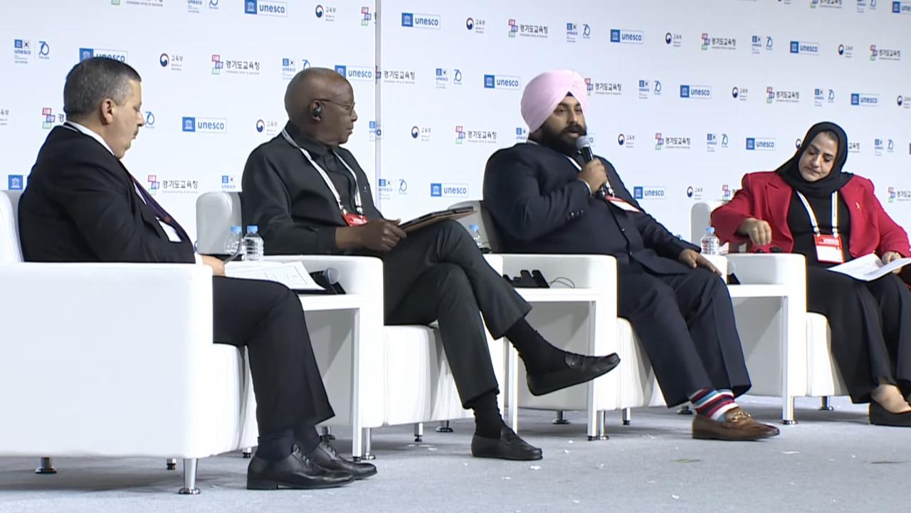 Punjab Education Minister Harjot Singh Bains Showcases Transformative Education Model of Punjab at UNESCO Forum in Korea