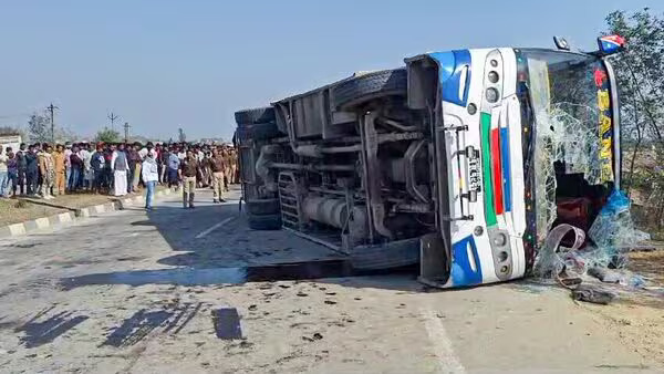 Bus Plunges into Drain in Punjab’s Faridkot; Six Dead, Several Injured